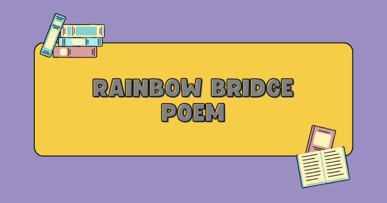 rainbow bridge poem