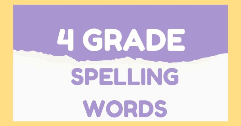 4 grade spelling words​ List to Boost Vocabulary Fast