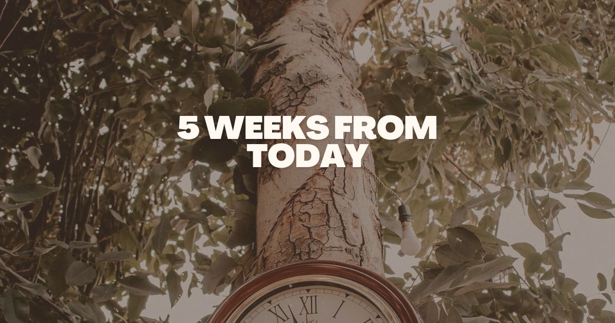 5 weeks from today
