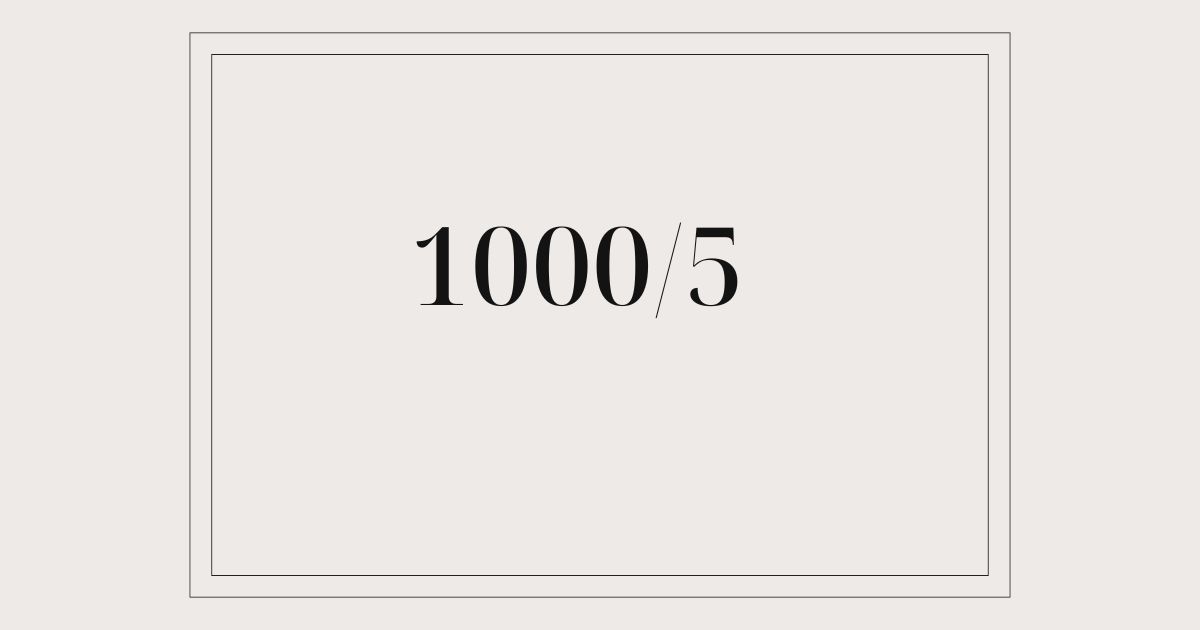 1000/5​