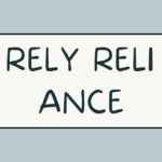 rely reliance