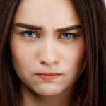 furrowed brow