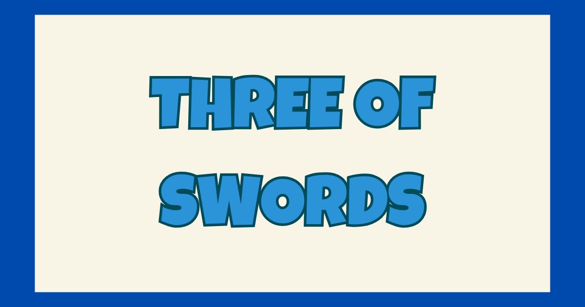 three of swords