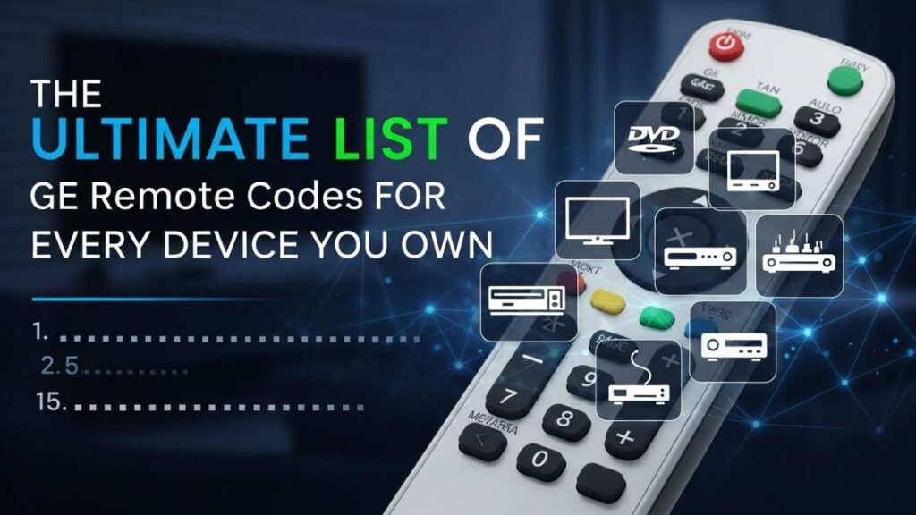The Ultimate List of ge remote codes for Every Device You Own