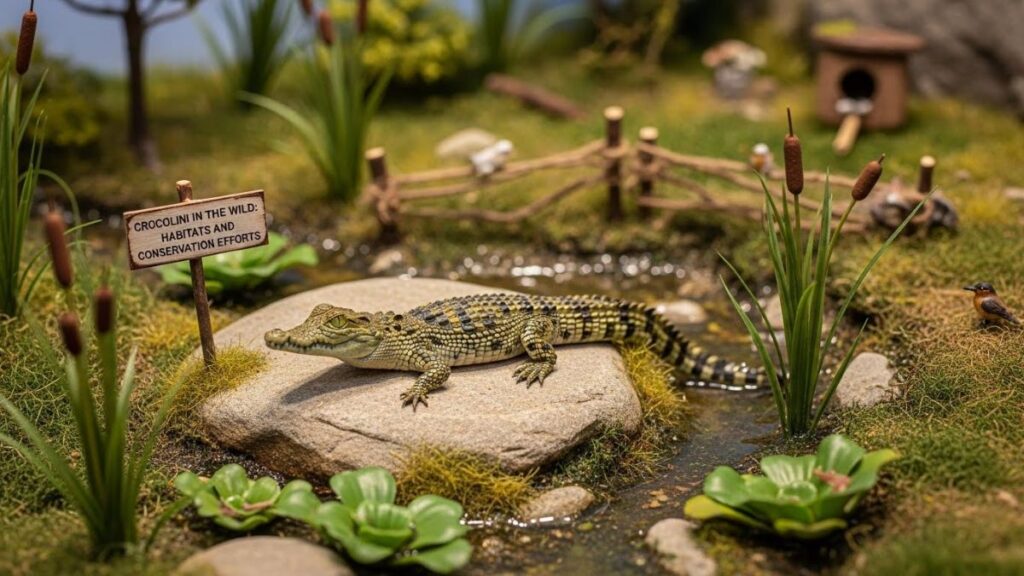 Crocolini in the Wild: Habitats and Conservation Efforts for Mini Crocodiles
