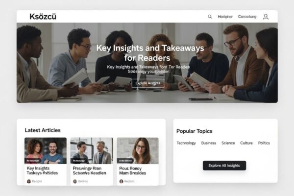 Ksözcü: Key Insights and Takeaways for Readers